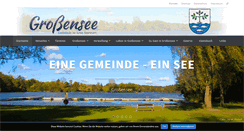 Desktop Screenshot of grossensee.eu